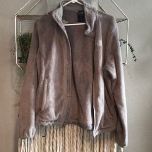 Fuzzy Northface Zip Up